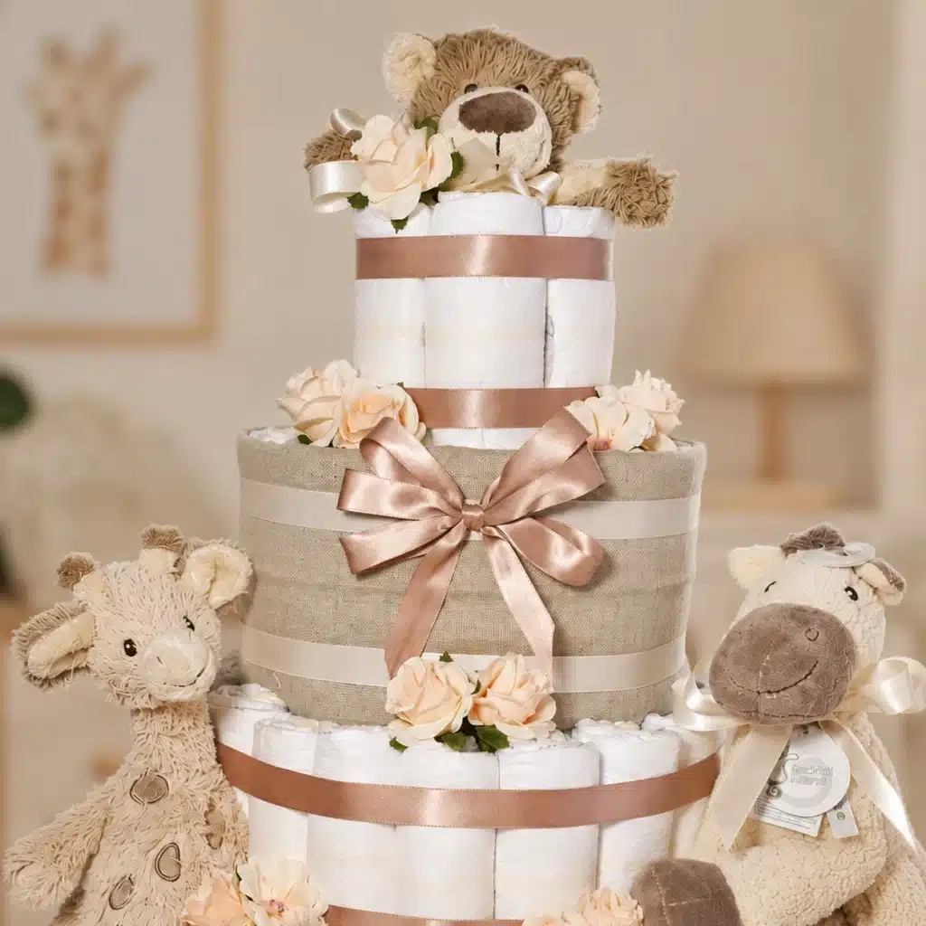 Detail van beige babydeken en Happy Horse knuffels